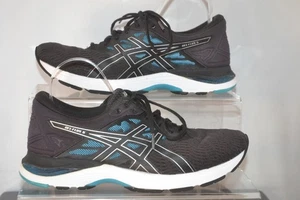 Asics Gel-Flux 5 mens black blue silver trainers UK Size 9 - Bild 1 von 8