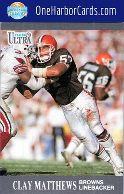 1991 Ultra Cleveland Browns #31 Clay Matthews - Image 1 of 2
