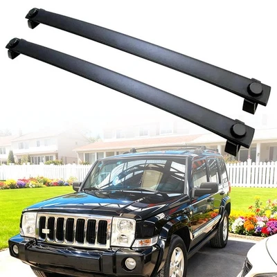 Поперечная штанга багажника на крышу из запасов США подходит для Jeep Commander 2006-2010 алюминиевые поперечные штанги - Изображение 1 из 4