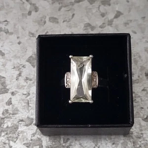 Vintage 925 Silber grüner Amethyst Ring Gr. 7,5 - Bild 1 von 8