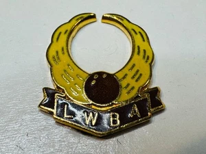 Vintage WBA Lapel Pin Women's Bowling Association Lancaster PA LWBA USBC Rose - Picture 1 of 2