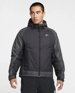 Nike Trail PrimaLoft® Men's Therma-FIT Running Jacket Black (L) FZ0003 010 - Picture 1 of 6
