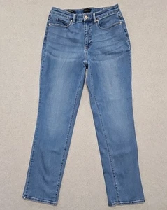 Talbots Jeans gerades Bein Curvy mittlere Waschung Größe 8 hoher Bund 29 x 30 - Bild 1 von 10
