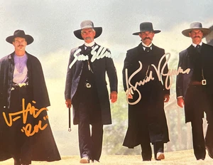 TOMBSTONE Singed (Russell, Kilmer, Elliott) 8x10" REAL Genuine Autographs w/COA - Picture 1 of 6