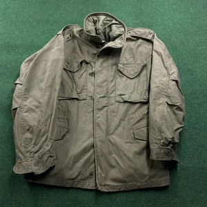 Vintage M65 Jacket Mens Medium Regular Olive Green OG 107 Military Coat USA MADE - Picture 1 of 14