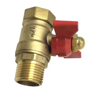 Brass Ball Valve Water Pipe Shut Off Switch With T Handle Pipe Threaded Fitting - Picture 1 of 12