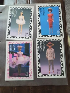 4 Sammlerstücke Vintage Mattel Barbie Trading Cards 1959 bis 1961, 4 Stück - Bild 1 von 6