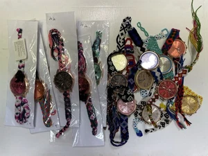 Lot Of 18 New Watches With Handmade Bands Mexican Beadwork Friendship Bracelets - Picture 1 of 7