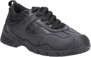 Hush Puppies Boys Travis JNR Shoe Leather Black Lace-Up Shoes UK Child 11 EU29 - Picture 1 of 5