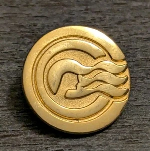 Princess Cruise Lines Logo Captain's Circle Member Gold-Tone Lapel Pin Badge - Picture 1 of 4