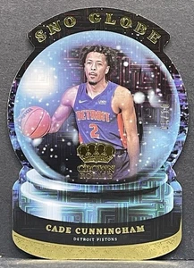 2021 Crown Royale Cade Cunningham Sno Globe GOLD /10 Rookie RC Pistons - Picture 1 of 2