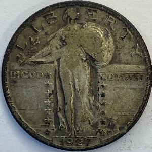 1927 STANDING LIBERTY QUARTER COIN - Bild 1 von 2