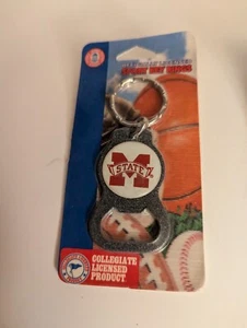 Vtg 2003 Mississippi State Siskiyou Keychain Metal Key Ring Bottle Opener NOS - Picture 1 of 3