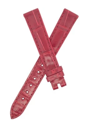 Chopard 14mm x 12mm Red Alligator Leather Women's Watch Band Strap 105/70 - Image 1 of 3