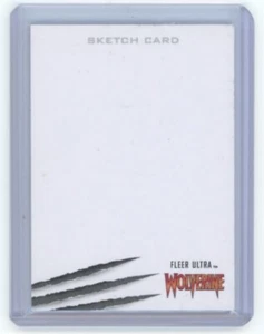 Marvel 2022 Fleer Ultra Wolverine Artist Sketch Card Blank 1/1 - Picture 1 of 2