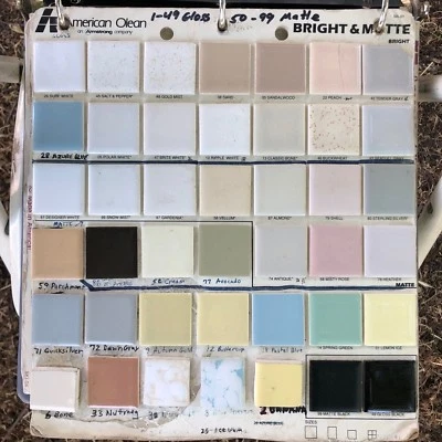 Discontinued American Olean 4 1/4" field Tile Counter Edges & many other trim - Image 1 of 4