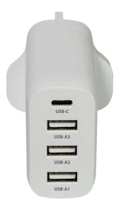 Mercury 35W 1 USB Typ C und 3 USB Typ A Ports Schnellladegerät - Bild 1 von 4