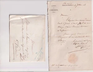 4 Juin 1858. Napoléon III. Invitation. Résidence Impériale. Plombières. RRRR - Picture 1 of 3
