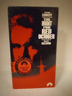 The Hunt for Red October (VHS, 1990) Factory Sealed Paramount Watermark - Image 1 of 4