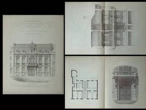NANCY, RUE DE METZ - GRAVUREN ARCHITEKTUR 1890 - FERDINAND GENAY - Bild 1 von 1