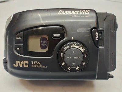GOOD JVC GR-AX720U 18X Zoom VHS Compact Video Camcorder Camera Tested Working - Image 1 of 4
