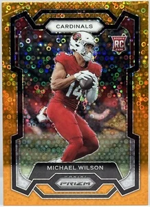 2023 Panini Prizm - Rookies Orange Disco Prizm #303 Michael Wilson (RC) - Picture 1 of 2