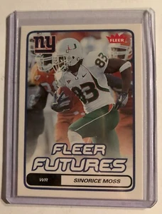 Fleer Futures 2006 Football Trading Card #186, Sinorice Moss, Hurricanes, 2005 - Picture 1 of 2