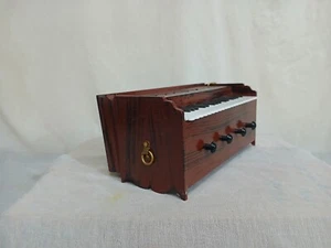 Wooden Decorative 4.5 inch Harmonium Musical Instruments Miniature showpiece for - Picture 1 of 6