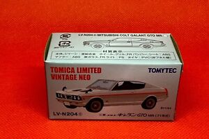Tomica Limited Vintage Neo LV N204c Mitsubishi Colt Galant GTO MR White New