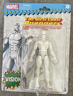 Figura Retro Marvel Legends Vision The West Coast Avengers 2021 Nueva Hasbro 6”. Foto 1 de 3