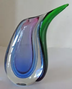 Glass Vase Paperweight 9 inches tall 4 pounds - Picture 1 of 8
