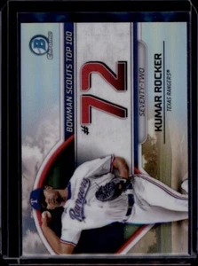 2023 Bowman Cromati Scouts Top 100 #BTP72 Kumar Rocker Rangers - Foto 1 di 2