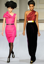 New Oscar de la Renta Runway Pink Silk DRESS size 6 12