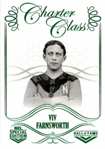 2018 NEWTOWN JETS NRL Card VIV FARNSWORTH Charter Class Wests Magpies - Bild 1 von 2