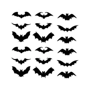 Set di 18 BATS - Decalcomanie in vinile per cellulare, laptop, console di gioco, auto  - Foto 1 di 2