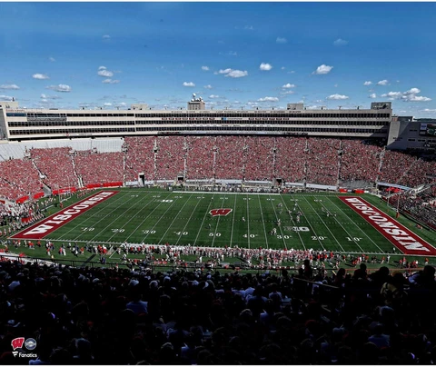 Wisconsin Badgers Unsigned Camp Randall Stadium 20x24 Photo Cover