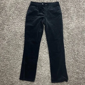 Chaps Cordhose Damen 4 schwarz gerades Bein Stretch vorne flach 30x30 - Bild 1 von 8