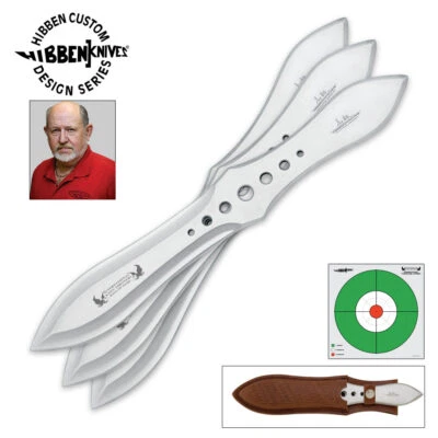 12" Gil Hibben Competition Throwing Knife Set Hunting Ninja - Image 1 of 3
