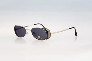 Dolce Vita C-03 DVS-53, Vintage 90s side shields small slim rectangle sunglasses - Picture 1 of 10