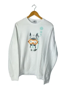 HERMES sweatshirt 23ss Scub'H L cotton White Used - Picture 1 of 6