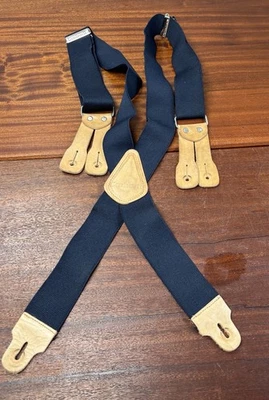 Tirantes de trabajo con botones de alta resistencia Carhartt cuero marrón marino con botones Foto 1 de 4