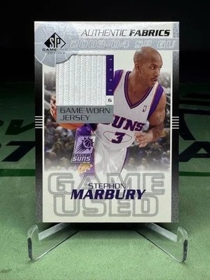 2003-04 SP Juego Usado Stephon Marbury Telas Auténticas - Phoenix Suns Foto 1 de 2
