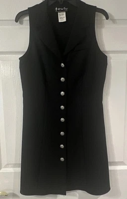 Vestido preto vintage sem mangas tamanho 11/12 preto   - Imagem 1 de 4