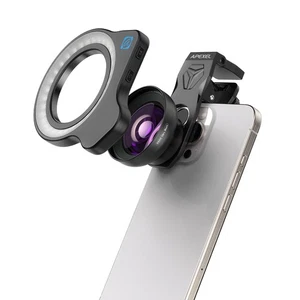 APEXEL Upgraded Professional Macro Lens for Smartphone with Ring Light - Picture 1 of 9