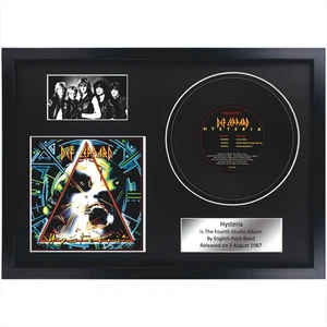 Def Leppard – Hysteria / Rock Memorabilia / LP / Souvenir in black frame - Picture 1 of 7