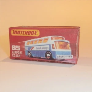 Matchbox Lesney Superfast 65 e1 Airport Coach J Style Repro Box - Picture 1 of 4