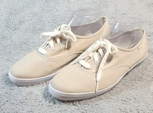 Keds Soft Canvas Sneakers Lace-Up Women's Size 10 Tan #WF34300XW - Picture 1 of 7