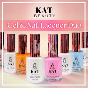 KAT BEAUTY Soak Off Gel & Nail Lacquer DUO LED/UV PICK ANY PART 1 [#1-199] - Picture 1 of 200