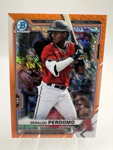 Geraldo Perdomo /25 Orange Shimmer #BCP-109 2021 Bowman Chrome Prospects D’backs - Picture 1 of 5