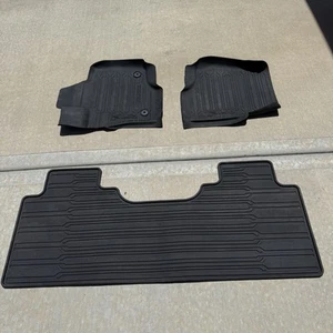 2015-2020 Ford F150 Pickup FACTORY BLACK Rubber Floor Mats CREW CAB OEM 3 Piece - Picture 1 of 7